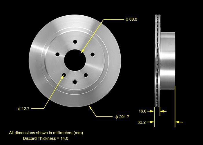 2005, 2004, 2003 INFINITI G35 Disc Brake Rotor