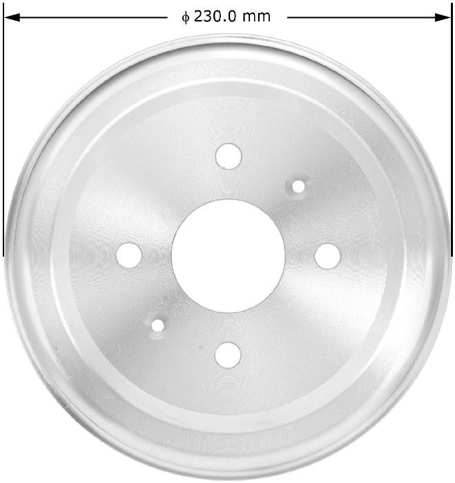 2008, 2007, 2006, 2005 Pontiac Wave Brake Drum