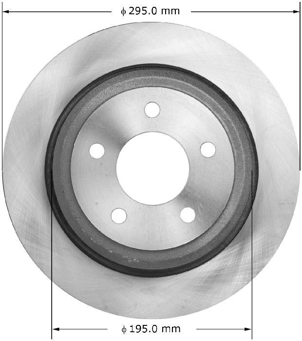2011, 2010 Ford Ranger Disc Brake Rotor