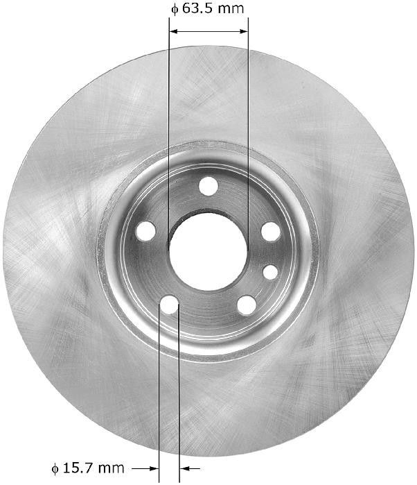 2015, 2014, 2013, 2012, 2011, 2010 Volvo XC60 Disc Brake Rotor