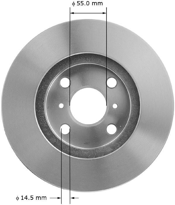 1997, 1996, 1995, 1994, 1993 Geo Prizm Disc Brake Rotor