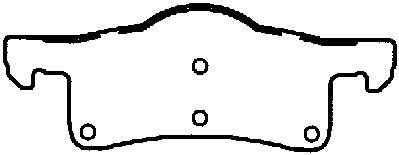 2006, 2005, 2004, 2003 Ford Expedition Disc Brake Pad Set