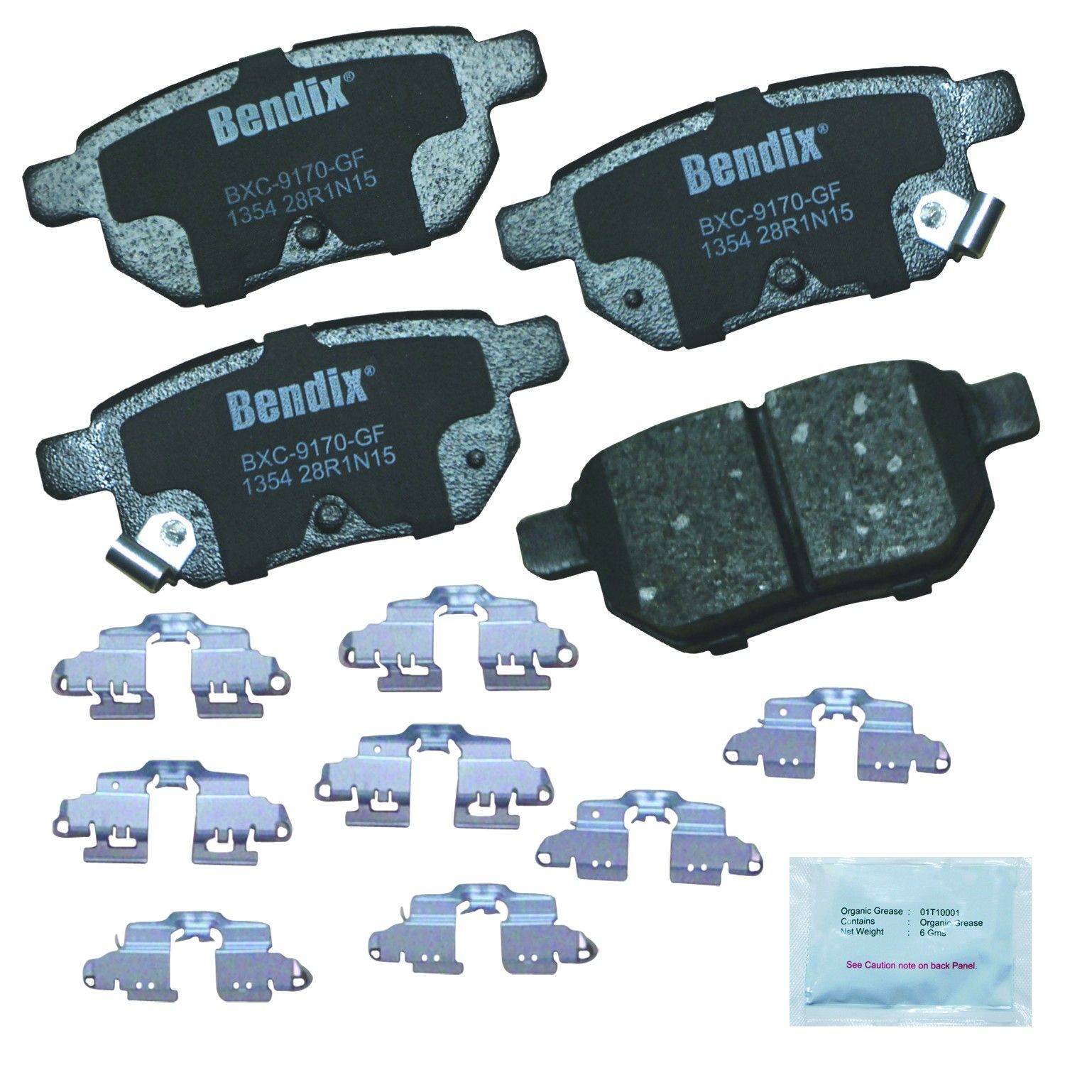 2022, 2021, 2020, 2019, 2018, 2017, 2016, 2015, 2014, 2013, 2012, 2011, 2010 Toyota Prius Disc Brake Pad Set