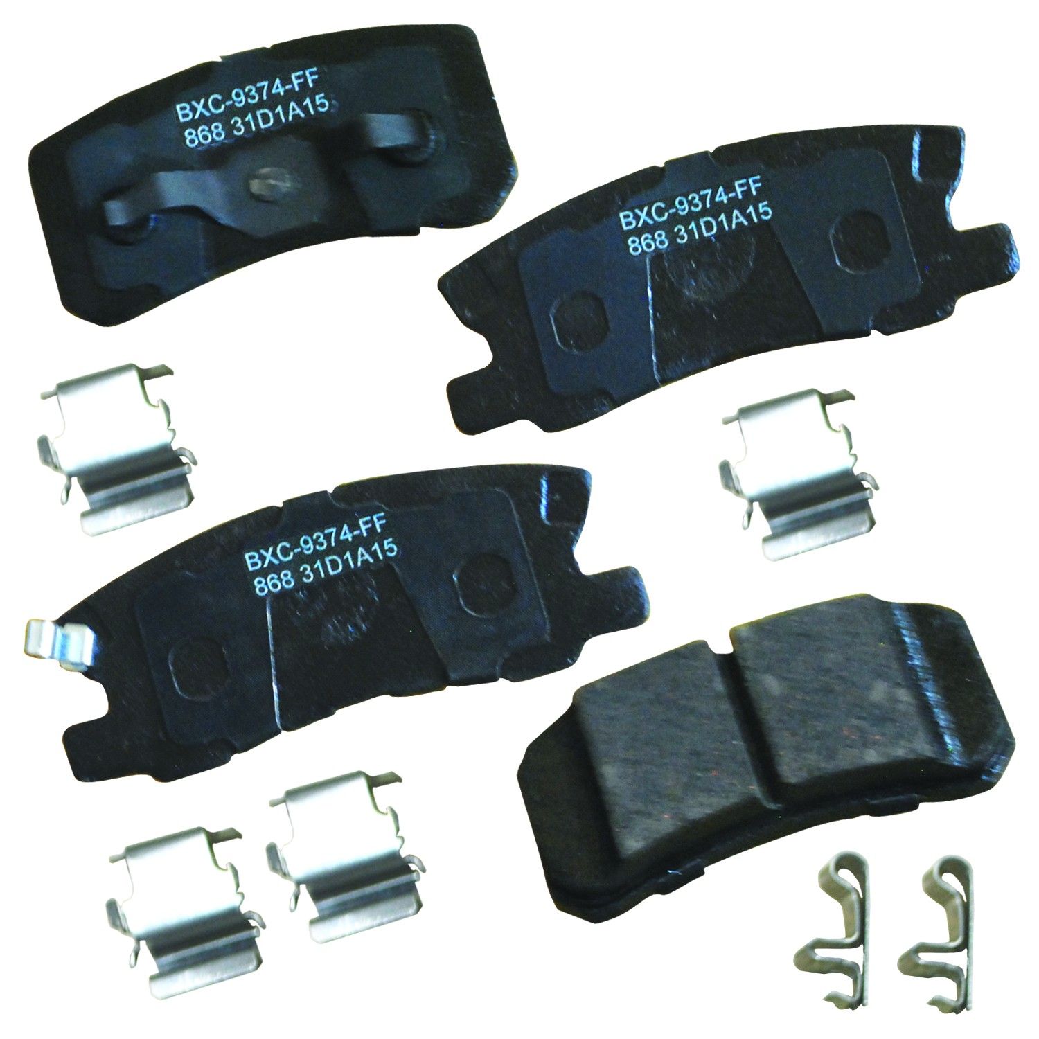 2017, 2016, 2015, 2014, 2013, 2012, 2011, 2010, 2009, 2008, 2007 Jeep Compass Disc Brake Pad Set