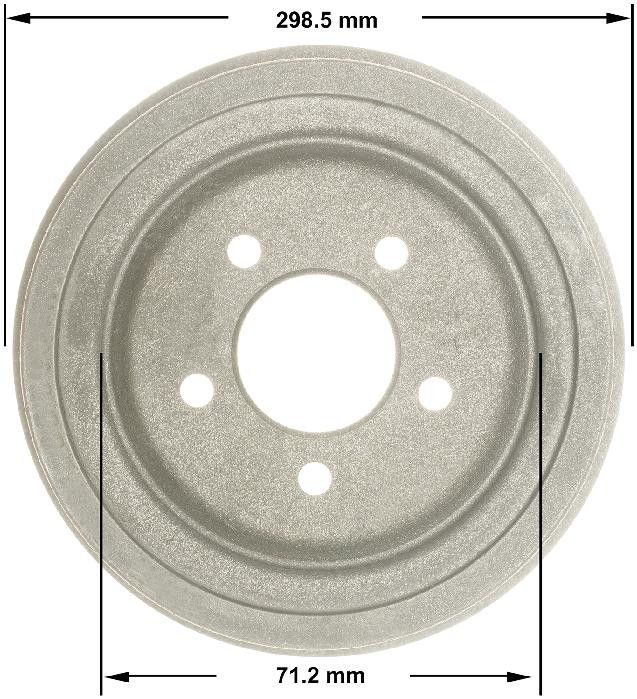 1994, 1993, 1992, 1991 Ford Explorer Brake Drum