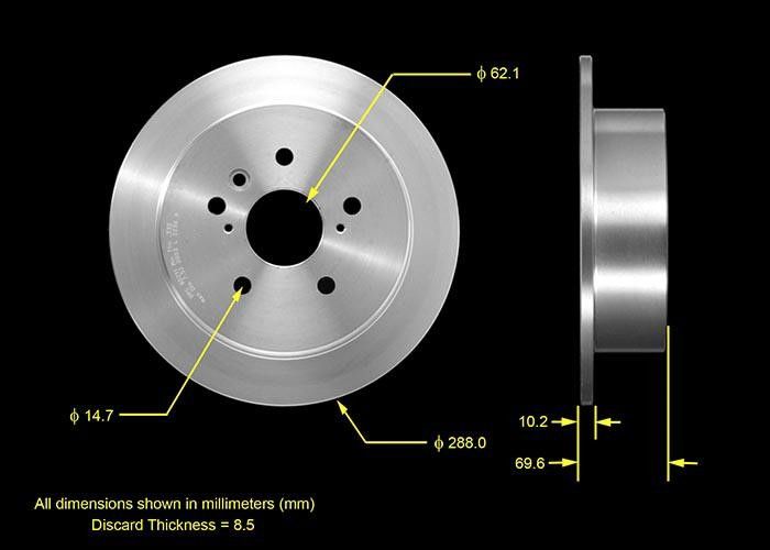 2006, 2005, 2004 Lexus RX330 Disc Brake Rotor