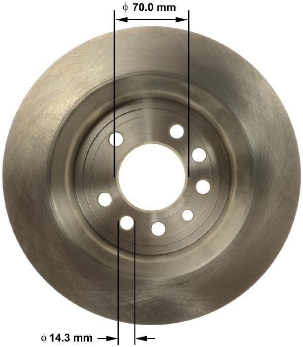 2011, 2010, 2009, 2008 Saab 9-3 Disc Brake Rotor