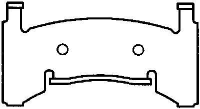 1996, 1995, 1994, 1993, 1992, 1991, 1990, 1989, 1988, 1987, 1986, 1985, 1984, 1983, 1982 GMC Jimmy Disc Brake Pad Set