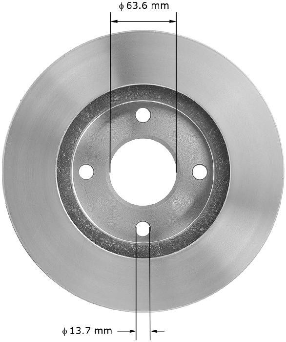 2000, 1999, 1998, 1997, 1996, 1995 Ford Contour Disc Brake Rotor