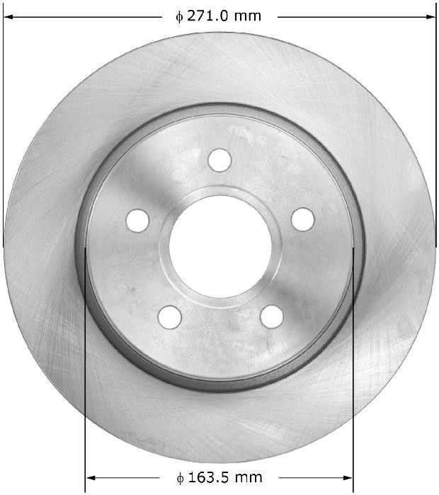 2018, 2017, 2016, 2015, 2014, 2013, 2012 Ford Focus Disc Brake Rotor