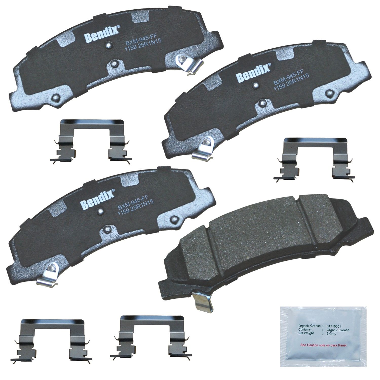 2016, 2015, 2014, 2013, 2012, 2011, 2010, 2009, 2008, 2007, 2006 Chevrolet Impala Disc Brake Pad Set
