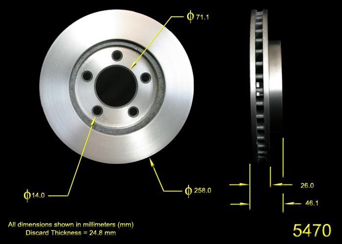 1993, 1992, 1991 Ford Taurus Disc Brake Rotor