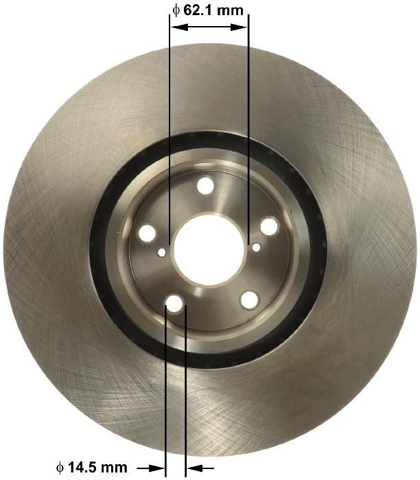 2020, 2019, 2018, 2017, 2016 Lexus IS300 Disc Brake Rotor