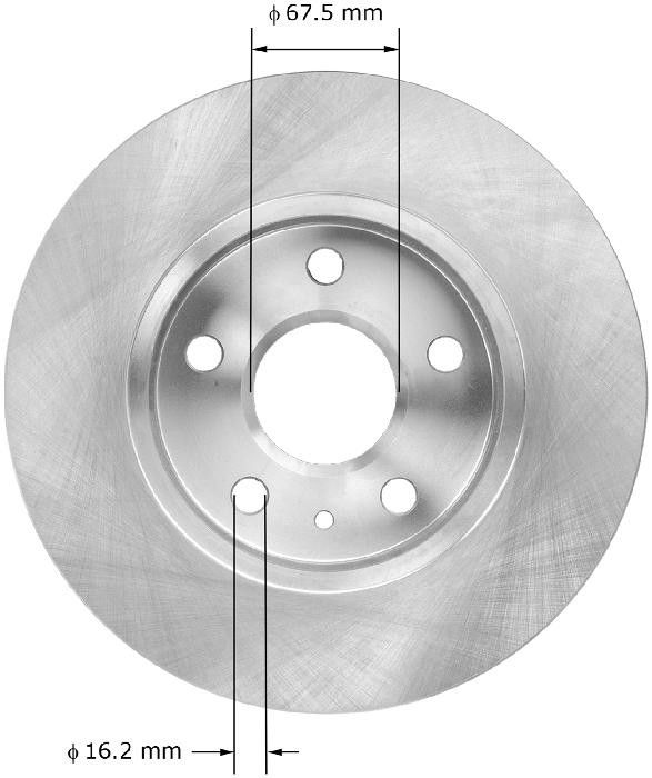 2016, 2015, 2014, 2013, 2012, 2011 Buick Regal Disc Brake Rotor