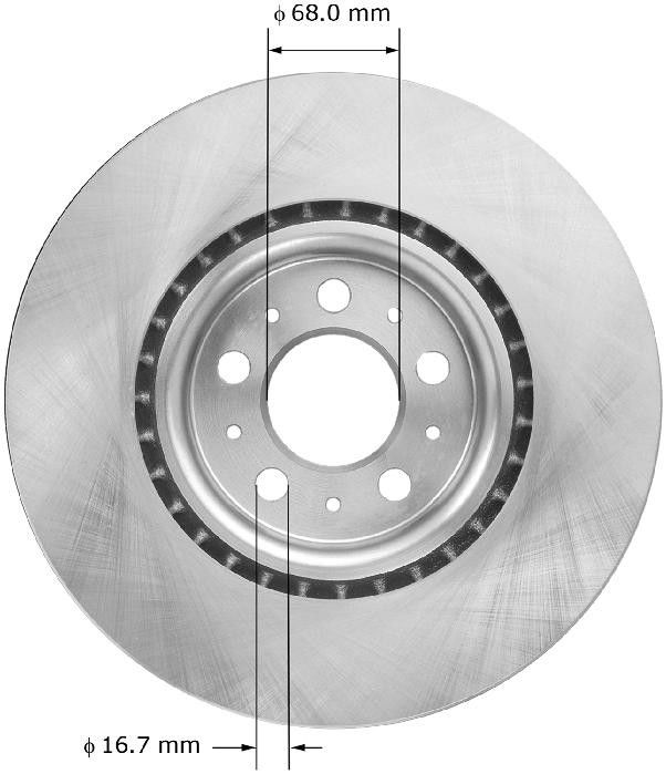 2007, 2006, 2005, 2004 Volvo V70 Disc Brake Rotor