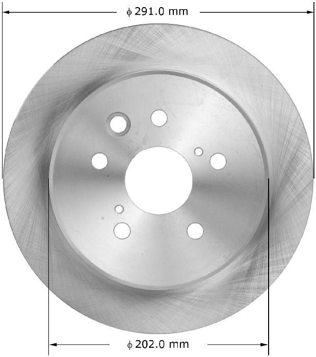 2015, 2014, 2013, 2012, 2011, 2010, 2009, 2008, 2007, 2006 Lexus IS250 Disc Brake Rotor