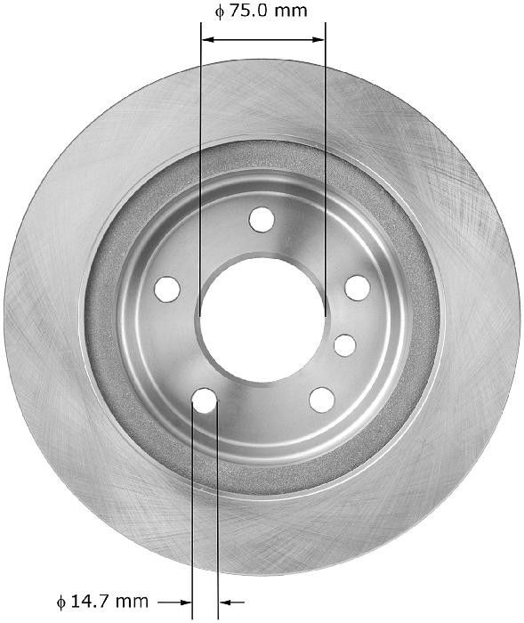 2009-2016 BMW Z4 Disc Brake Rotor Bendix