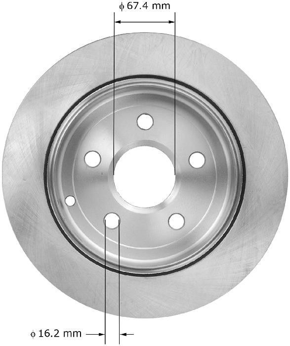 2009, 2008 Pontiac G8 Disc Brake Rotor