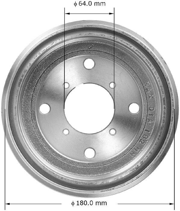 2001, 2000, 1999, 1998, 1997, 1996, 1995 Suzuki Swift Brake Drum