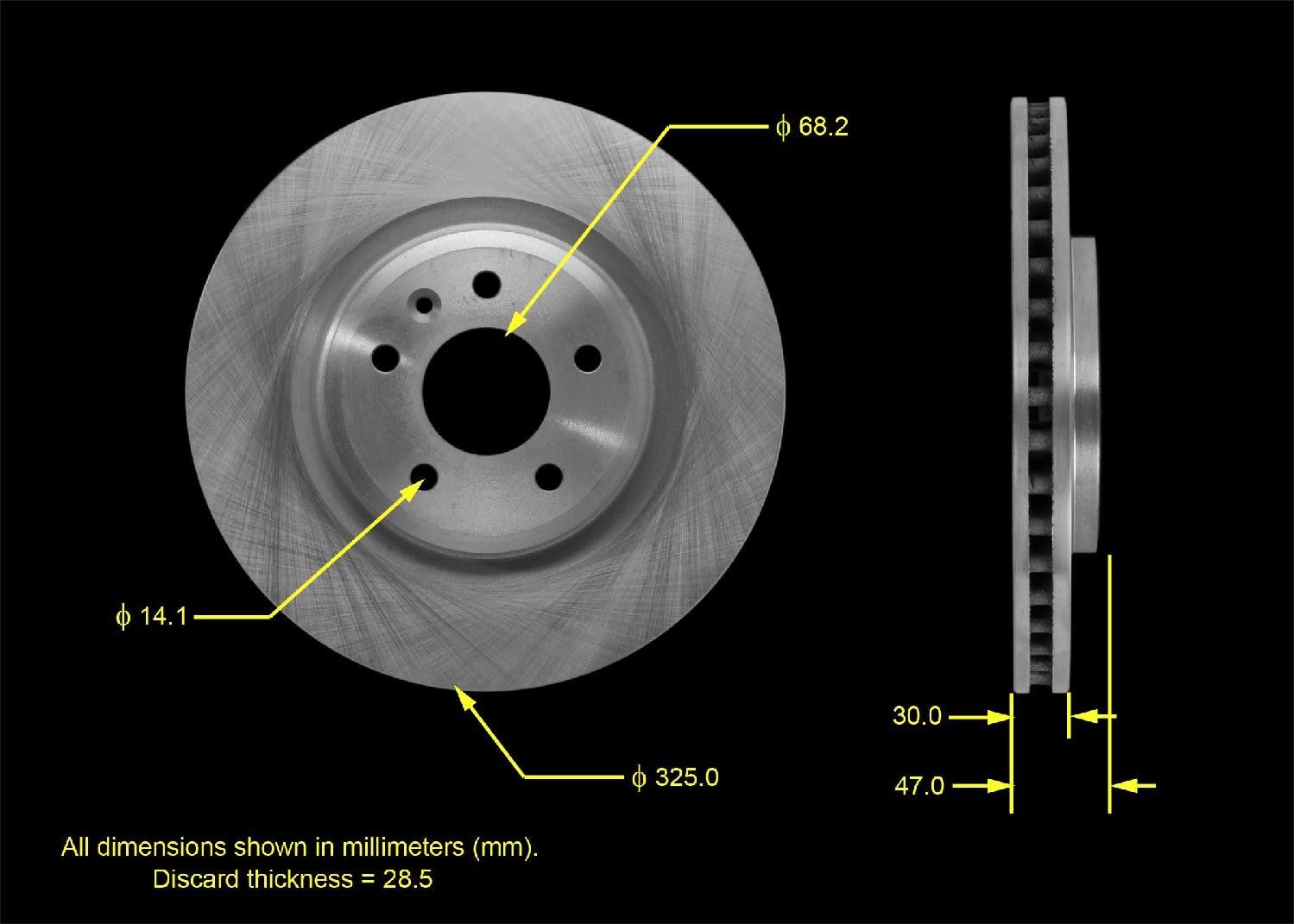 2010 Ford Taurus Disc Brake Rotor