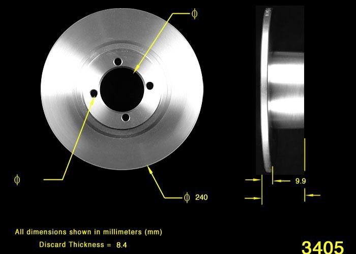 1976, 1975, 1974, 1973, 1972, 1971, 1970, 1969, 1968 BMW 2002 Disc Brake Rotor