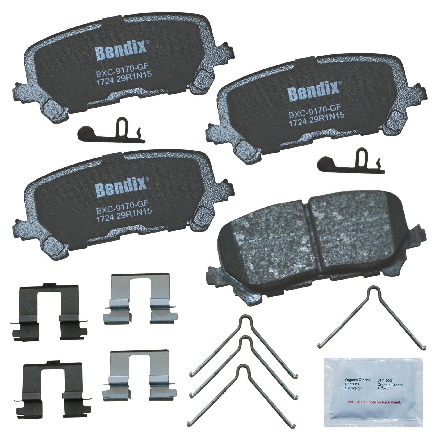 2022, 2021, 2020, 2019, 2018, 2017, 2016 Honda Pilot Disc Brake Pad Set