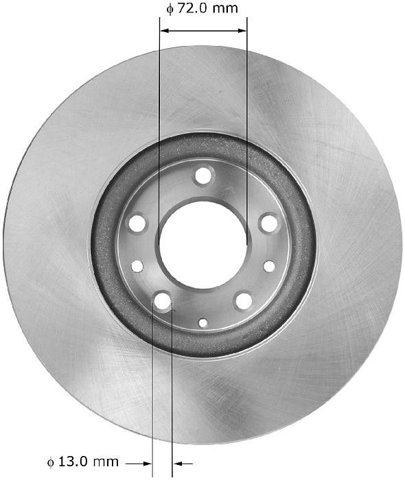 2007, 2006 Mazda 6 Disc Brake Rotor