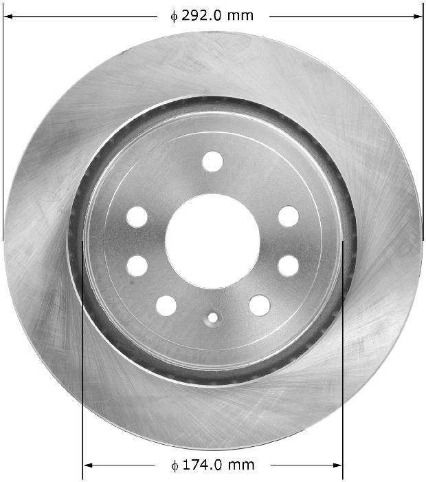 2009, 2008, 2007, 2006, 2005, 2004, 2003 Saab 9-3 Disc Brake Rotor