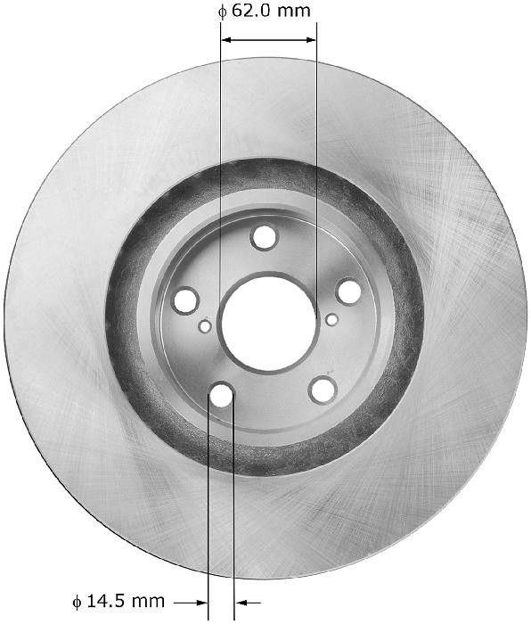 2008, 2007 Lexus GS350 Disc Brake Rotor