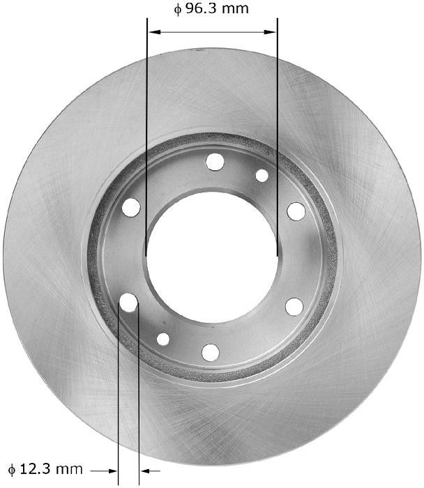 2008, 2007 Hyundai Entourage Disc Brake Rotor