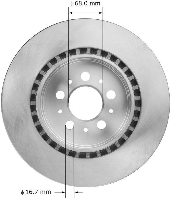 2007, 2006, 2005, 2004 Volvo V70 Disc Brake Rotor