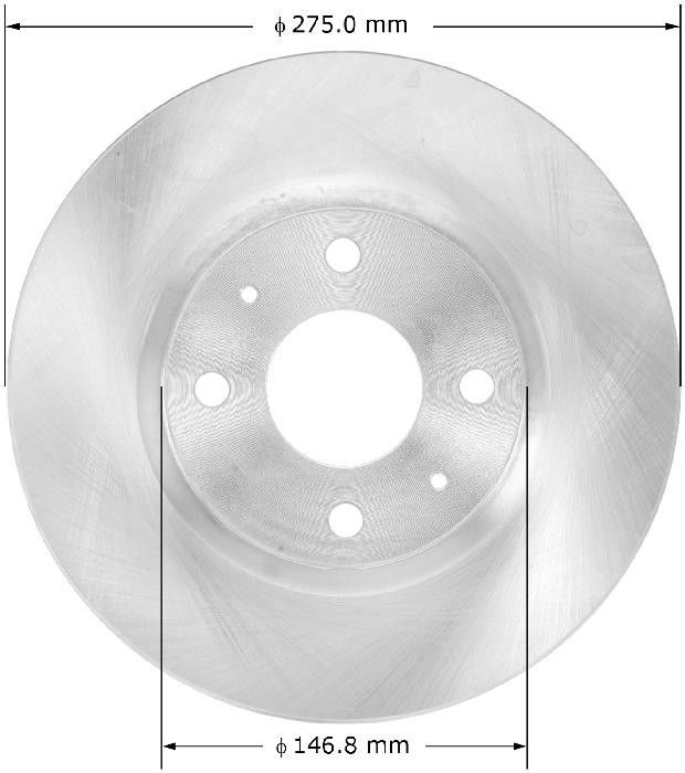 2011, 2010, 2009, 2008 Ford Focus Disc Brake Rotor