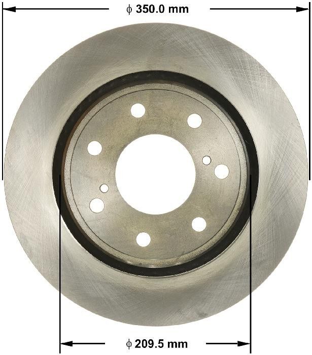 2014, 2013, 2012, 2011, 2010 Ford F-150 Disc Brake Rotor