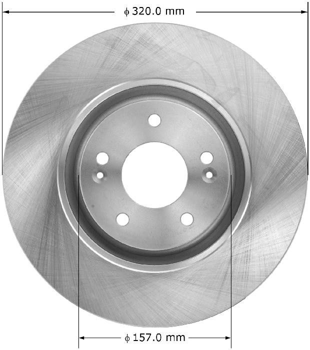 2020, 2019, 2018, 2017, 2016, 2015, 2014, 2013, 2012, 2011 Kia Optima Disc Brake Rotor