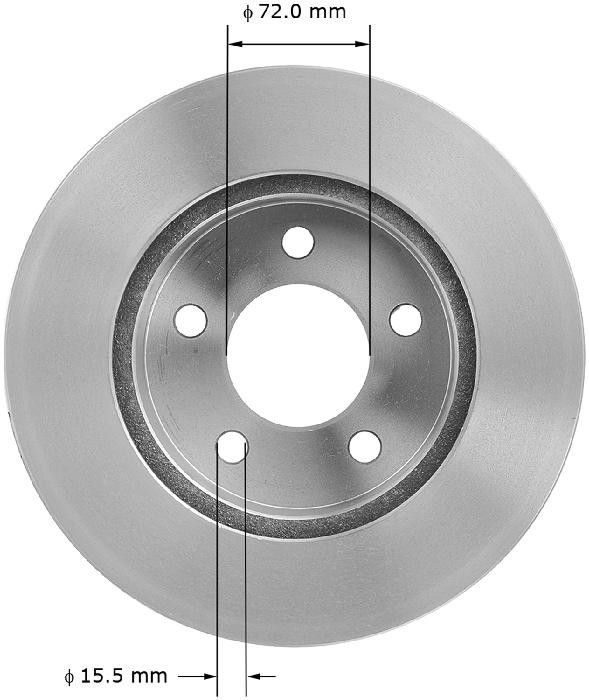 2001, 2000, 1999, 1998, 1997, 1996, 1995, 1994, 1993, 1992, 1991, 1990 Jeep Cherokee Disc Brake Rotor