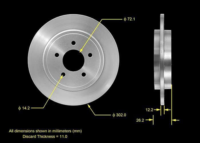 2008, 2007, 2006, 2005 Ford Escape Disc Brake Rotor
