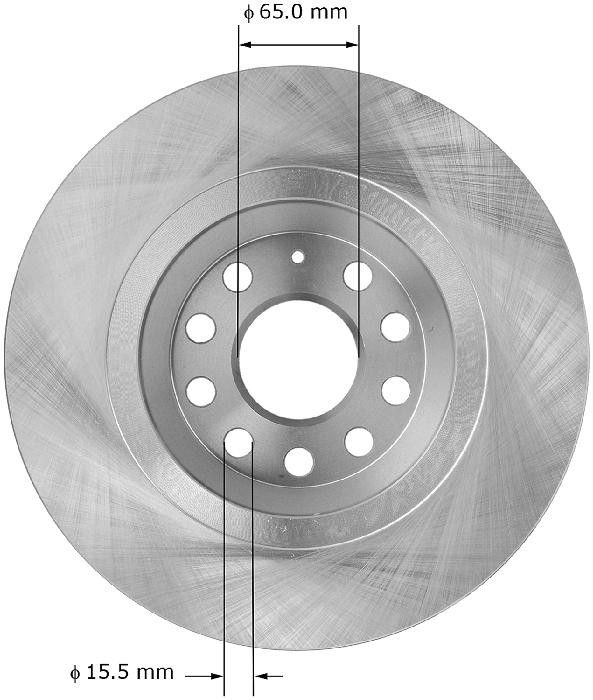 2024, 2023, 2022, 2021, 2020, 2019, 2018, 2017 Audi RS3 Disc Brake Rotor