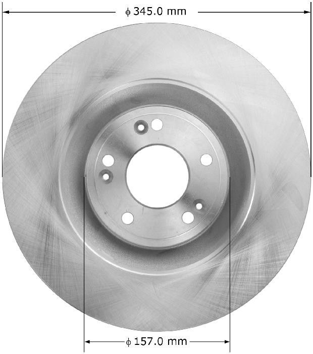 2017 Genesis G80 Disc Brake Rotor