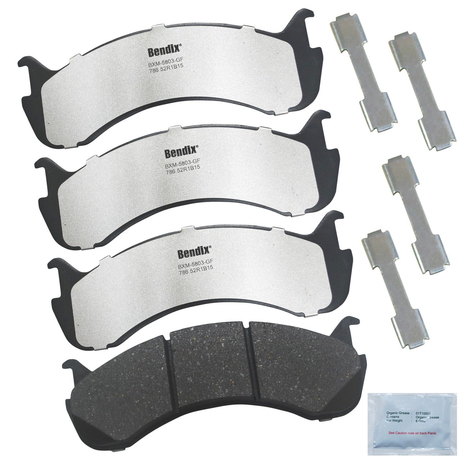 2008, 2007, 2006, 2005, 2004, 2003, 2002, 2001, 2000, 1999 Freightliner FS65 All American FE Disc Brake Pad Set