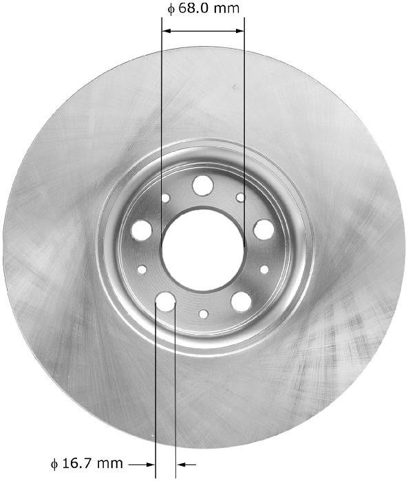 2014, 2013, 2012, 2011, 2010, 2009, 2008, 2007, 2006, 2005, 2004, 2003 Volvo XC90 Disc Brake Rotor