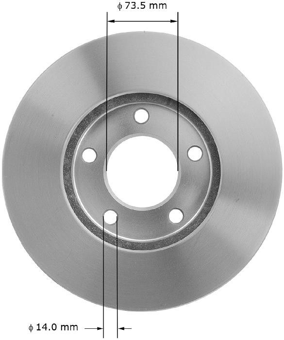 1996, 1995, 1994, 1993, 1992, 1991 Dodge Caravan & Country Disc Brake Rotor