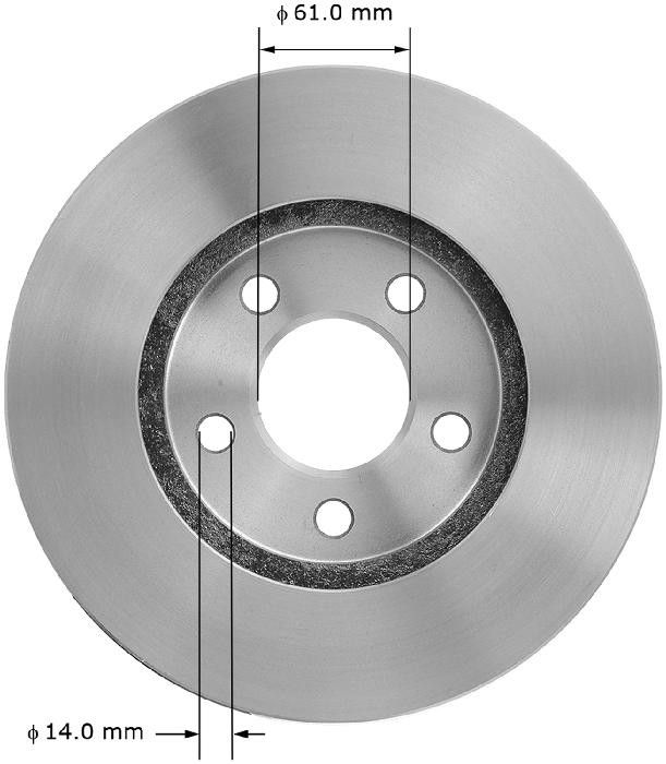 2000, 1999, 1998, 1997, 1996 Chrysler Sebring Disc Brake Rotor