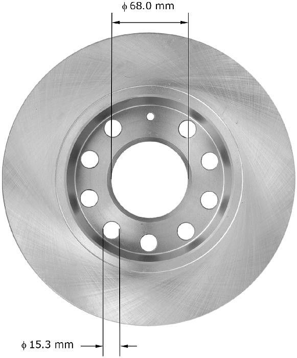 2006, 2005, 2004, 2003, 2002 Audi A4 Disc Brake Rotor