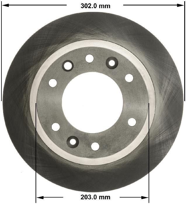 2008, 2007 Hyundai Entourage Disc Brake Rotor
