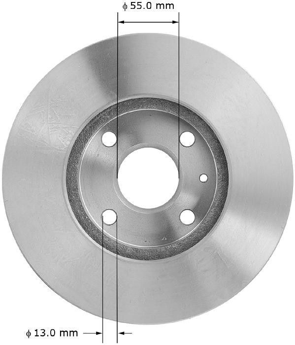 1996, 1995, 1994, 1993, 1992 Mazda MX-3 Disc Brake Rotor