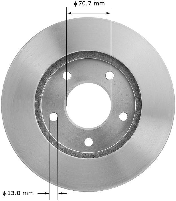 1996, 1995, 1994, 1993, 1992, 1991, 1990, 1989, 1988 Pontiac Grand Prix Disc Brake Rotor