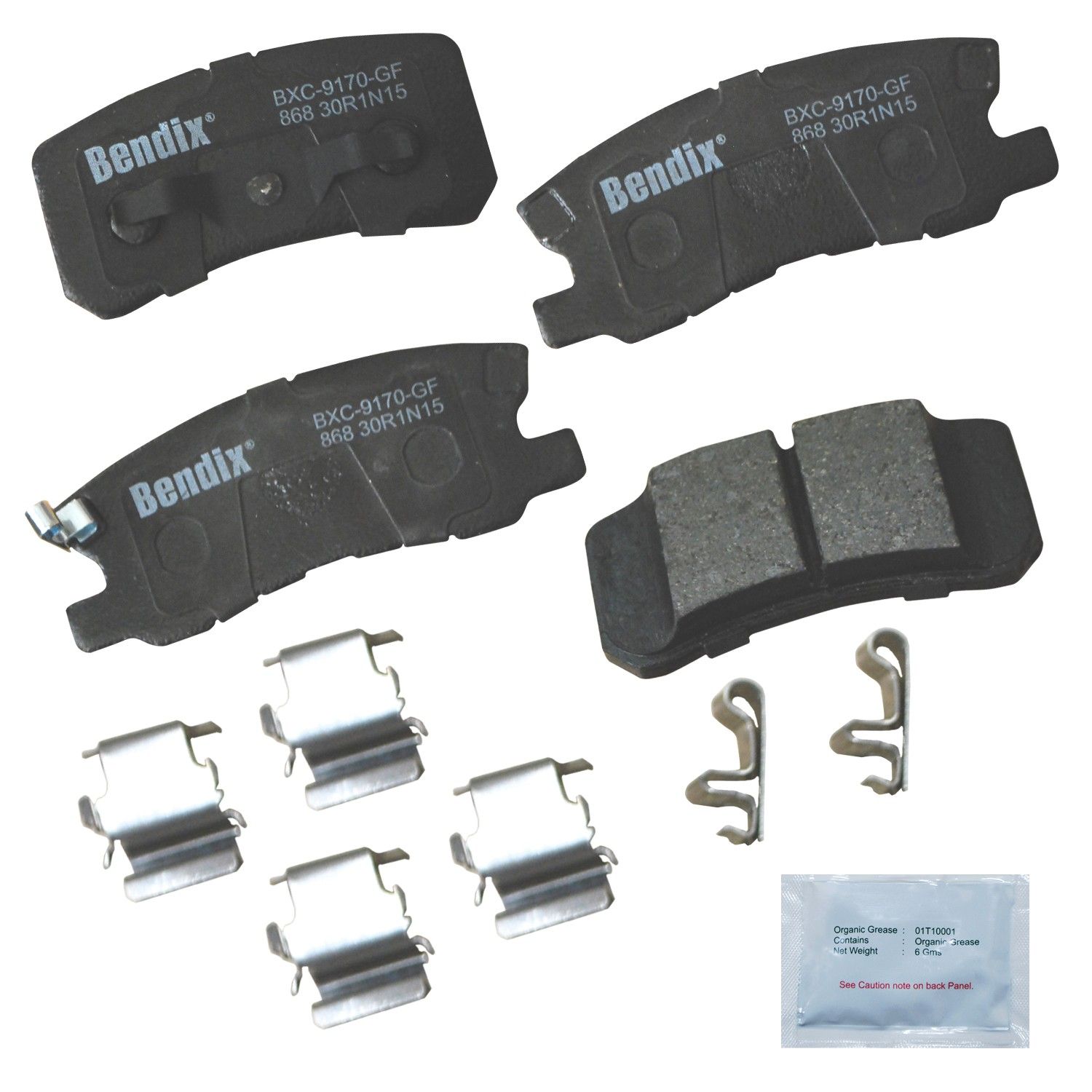 2017, 2016, 2015, 2014, 2013, 2012, 2011, 2010, 2009, 2008, 2007 Jeep Compass Disc Brake Pad Set