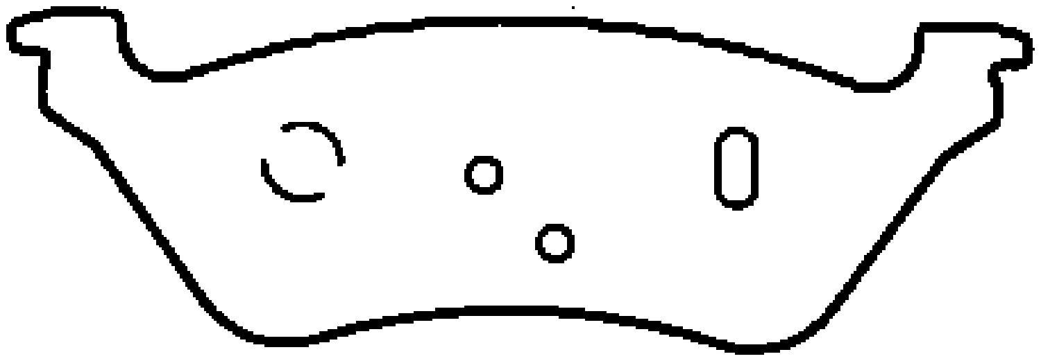 2007, 2006, 2005, 2004, 2003, 2002, 2001 Dodge Caravan & Country Disc Brake Pad Set