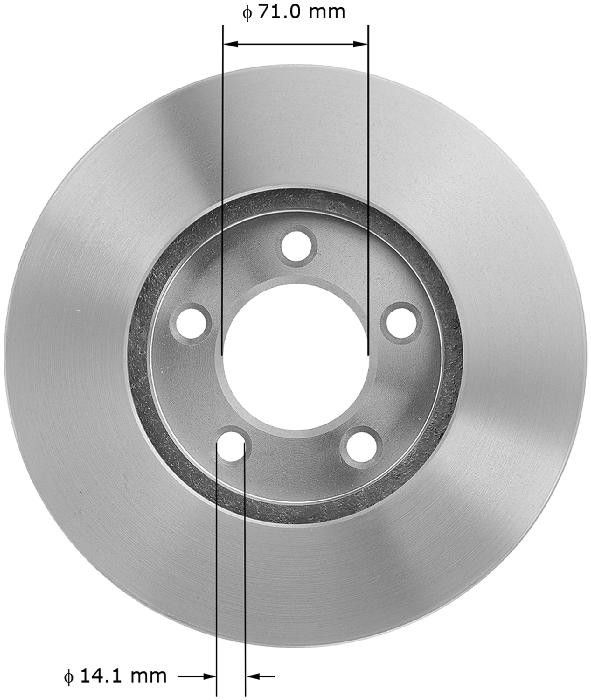 2000, 1999, 1998, 1997, 1996, 1995, 1994 Mercury Sable Disc Brake Rotor