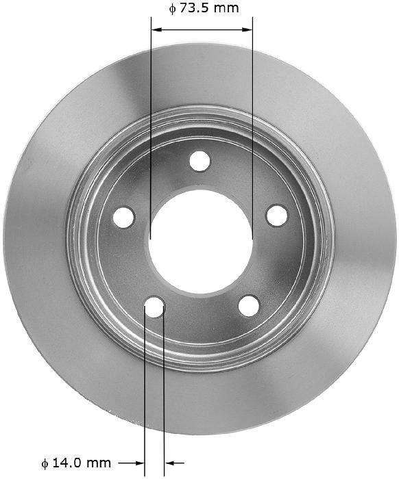 2004, 2003, 2002, 2001, 2000, 1999, 1998, 1997, 1996, 1995, 1994, 1993 Dodge Intrepid Disc Brake Rotor